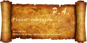 Pieler Adelaida névjegykártya